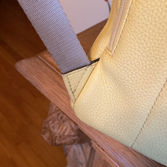 Michael Kors, yellow backpack with gold chain accent - Picture 7 of 14